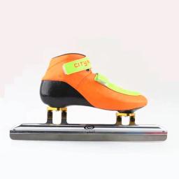 Cityrun patins de gelo sapatos com 380mm 410mm 430mm prata 62 faca fibra carbono botas pista campo corrida gelo lâmina inline pista curta - Image 3