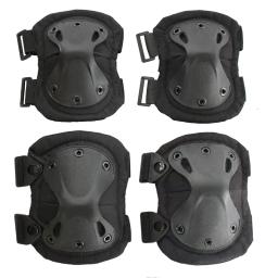 Airsoft joelheiras táticas para paintball e caça, cotoveleiras para jogos de guerra - Image 3