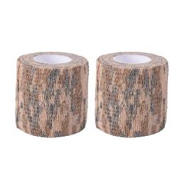 Auto-adesivo militar médica bandagem rolo, envoltório de camuflagem, arma decoração, fita elástica, 4,5 m, 2 pcs - Image 4