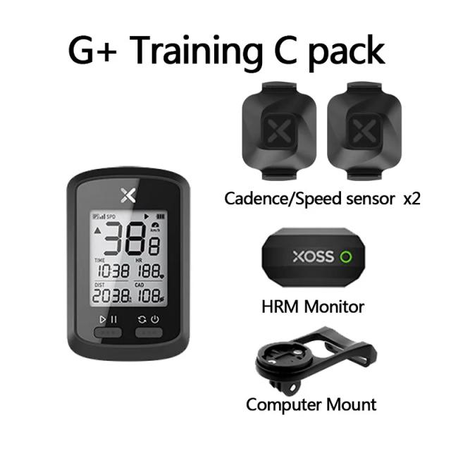 Ciclocomputador GPS sem fio XOSS: Velocímetro à prova d'água para bicicletas de estrada e mountain bike com Bluetooth, ANT+ e marcador de cadência