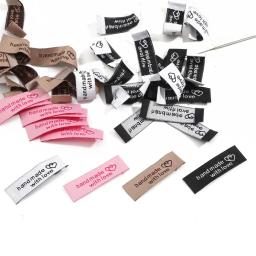 Novidade 20 espaços 50x15mm etiquetas artesanais tecidas etiquetas impressas etiquetas de vestuário etiquetas diy artesanato acessórios de costura - Image 6
