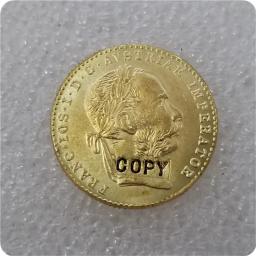 1915 moedas comemorativas garantidas 1 ducat, moeda dourada-medalha réplica de moedas colecionáveis - Image 1