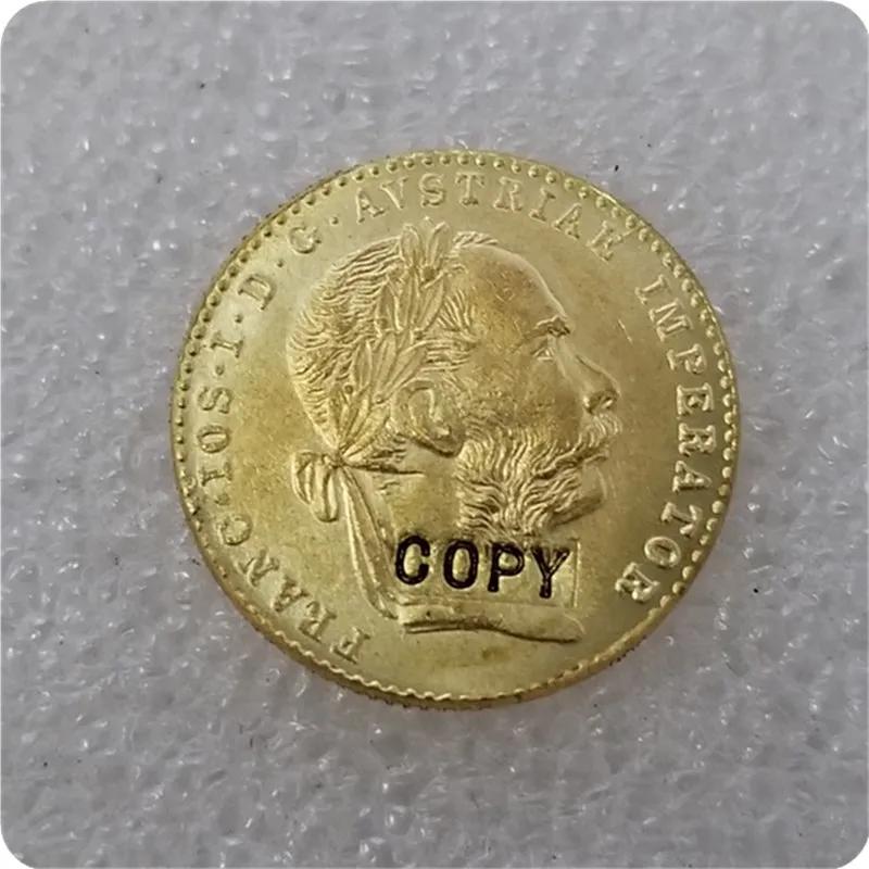 1915 moedas comemorativas garantidas 1 ducat, moeda dourada-medalha réplica de moedas colecionáveis - Image 1