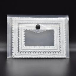 Bolsa de dados fosca com fivela transparente 3 argolas a7 criativa simples bolsa de dados de plástico bolsa de escritório para estudantes bolsa de armazenamento de material de escritório - Image 6