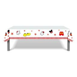 Kit decoração para festa infantil do mickey mouse, 8 pessoas, descartável, com prato, guardanapo, copo, toalha de mesa, utensílios para festa de aniversário - Image 6