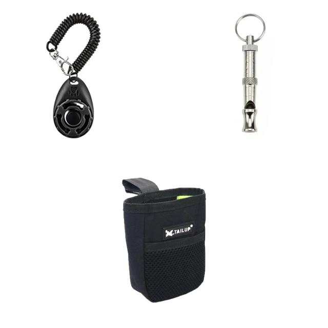 Conjunto Completo de Treinamento para Cães Grandes: Apito, Clicker, Saco, Corda, Bola, Anel e Extrator de Brinquedos para Treinamentos Interativos