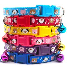 Coleira com sino ajustável e fivela para animais de estimação, suprimentos para coleira de gato, cão e gato, acessórios de coleira pequena para animais de estimação, 100 peças - Image 2