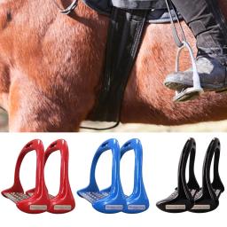 1 par pedal equipamento estribos cavalo anti deslizamento equestre segurança liga de alumínio equitação passos leve esportes ao ar livre - Image 1