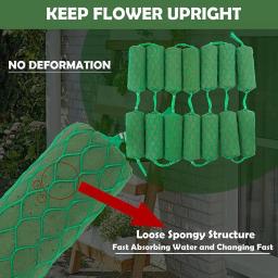 14 pçs/saco diy flor de espuma floral embalagem artificial flor lama casamento florista padrão arranjo fundação design craf - Image 2