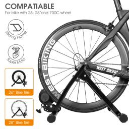 West biking bicicleta trainer indoor equitação bicicleta exercício suporte para 26 "-28" montanha 700c bicicletas de estrada portátil bicicleta de exercício - Image 5