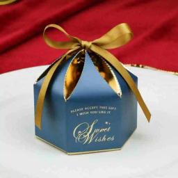 Saco De Presente De Papel Personalizado, forma De Yurt, caixa De Doces De Casamento, chuveiro De Bebê, decoração De Festa De Aniversário, caixa De Presente Do Favor Do Natal - Image 4