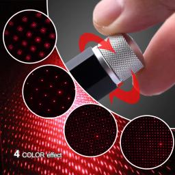 Mini projetor de estrela led para carro, luz usb dj efeitos de discoteca luz ambiente interno de palco lâmpada noturna ano novo decoração de natal - Image 4