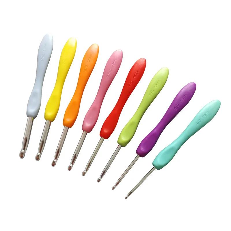 Alumínio Crochet Ganchos Agulhas de tricô Crochet Ganchos Conjunto de ferramentas Agulhas de tricô Ganchos de crochê Então Weave Crochet Needle Kit - Image 1
