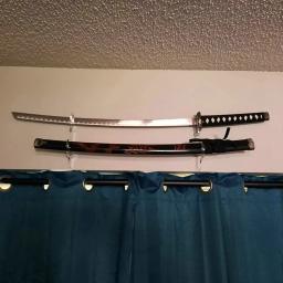 Suporte de espada de acrílico gancho fixado na parede samurai espada suporte de exibição - Image 4