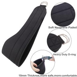 Mergulho Cinto de Levantamento De Peso da aptidão com Cadeia Heavy Duty Cinta Larga Neoprend Grosso Acolchoado para Puxar Ups Agachamento Exercícios de Musculação - Image 3