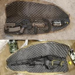 Bolsa de transporte para arma de náilon, 72cm, tática, rifle, estojo, airsoft, paintball, rifle, bolsa de ombro para ak 47, m4, ar15 - Image 2