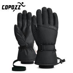 Copozz luvas de esqui de inverno das mulheres dos homens à prova dwaterproof água ultraleve luvas de snowboard motocicleta equitação neve manter quente luvas à prova de vento - Image 2