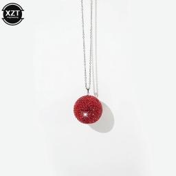 Corrente de Metal com Bola De Strass Pingentes De Carro, Ornamentos Pendurados, Perfuração Completa, Moda Original, Cool Charm, Espelho Retrovisor, Pendurado - Image 5