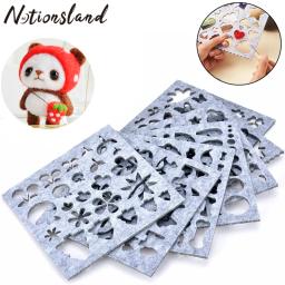 Criativo Agulha Sentiu Mold Set, Artesanato Prático, Estêncil Artesanal Durável DIY, Ferramentas De Feltragem De Lã, Acessórios De Costura, 7Pcs - Image 1