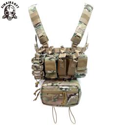 Equipamento tático multibolso de combate paintball, equipamento de caça, equipamento de peito, campo de batalha, acampamento ao ar livre, caminhadas, usmc - Image 1