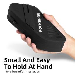 Rockbros saco de sela da bicicleta à prova dwaterproof água 0.6l ciclismo bolsa de assento ao ar livre pannier ferramenta traseira saco mtb tubo superior acessórios da bicicleta - Image 4