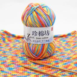 Fio De Leite De Tricô Duplo, Lã Quente Macia, Mão De Malha, Fantasia Colorida, Artesanato DIY, Suéter, Lenço, Chapéu, 50g por Pc - Image 5