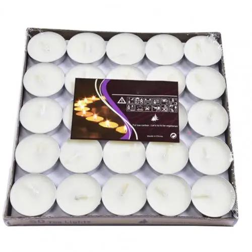 50 Pçs/set Útil Vela Forma Redonda Decoração Do Partido Vela De Aniversário Atraente Ornamental Mini Velas - Image 1