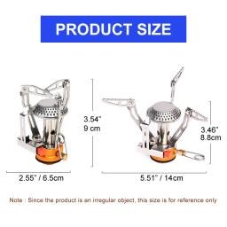 Widesea-Dobrável Aquecedor De Fogão A Gás De Acampamento, Queimador De Turista, Piquenique Ao Ar Livre, Suprimentos De Equipamentos De Cozinha, Fornalha De Sobrevivência, 1 Pc - Image 3
