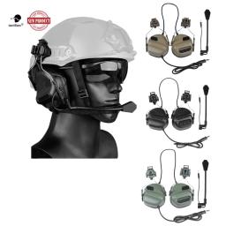 Excloud Airsoft Tactical Headphone, caça e tiro Headsets, Outdoor CS Wargame Headphones - Image 1