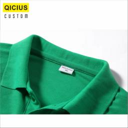 Camisa polo de manga curta com lapela respirável masculina, impressão de personalização em massa, logotipo bordado, top casual confortável, verão - Image 5