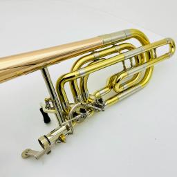 Bb/ F Double Color Trombone com estojo, pistão duplo, fósforo, material bronze, instrumento musical profissional, logotipo personalizado - Image 6