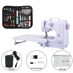Inne multifunções máquina de costura overlock casa pequenas máquinas terno elétrico do agregado familiar 12 pontos pedal luz da noite - Image 1