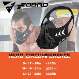 FDBRO-Máscara de Corrida Desportiva, Pro Fitness, Ginásio, Treino, Ciclismo, Elevação, Alta Altitude, Treino Condicionado Máscara Desportiva - Image 5