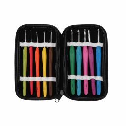 10 tamanhos 1.5mm-6mm crochê gancho ergonômico alças agulhas lisas barbudas agulha para mãos artríticas tricô ferramenta - Image 6