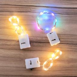 Inteligente FlashingRestaurant luzes rápidas e lentas com bateria de 3 botões, luzes LED string, decoração para o Natal, festa de casamento, 5pcs - Image 3