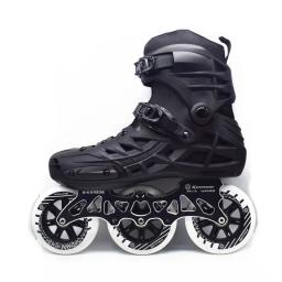 Profissional Inline Roller Skating Shoes, Mutável Velocidade Patines, Patins de Corrida Patinação Livre, 4*80 ou 3*110mm - Image 2