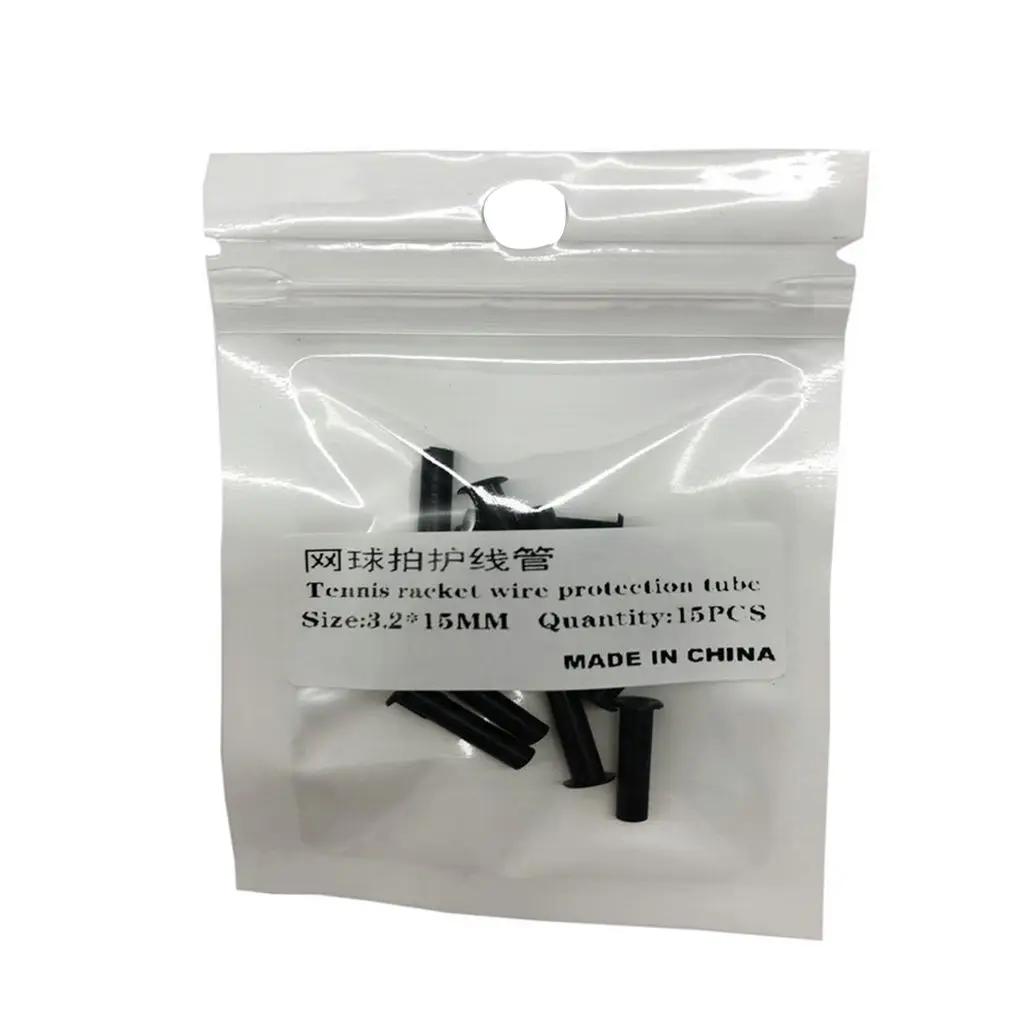 15 pçs raquete de tênis grommets peças ferramentas substituição corda proteção tubos - Image 1