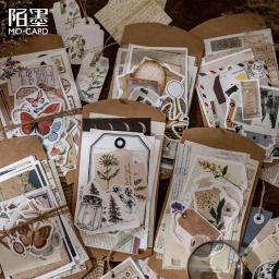 Pacote de adesivos DIY Scrapbooking vintage, retro decorativo, coleção natural, diário, diário, adesivo de papel Washi para arte, 30 peças por conjunto - Image 3