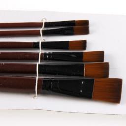 Conjunto de escovas de guache com 6 peças, de nylon e acrílico, para materiais artísticos, conjunto de aquarela - Image 3