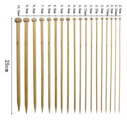 Agulhas De Tricô De Bambu Retas Com Saco De Armazenamento, Gancho De Crochê, DIY Kit De Acessórios De Costura, 0.6mm-1.9mm, 36Pcs, 12Pcs - Image 4