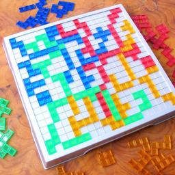 Quebra-cabeça intelectual blokus jogo de tabuleiro versão em inglês jogos de festa para crianças brinquedo crianças tos jogo de família 2 jogadores/4 jogadores conjunto - Image 3