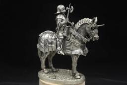 Estanho medieval de metal, gótico, armadura completa, cavaleiro estático, requintado, 90mm, estatueta em miniatura, coleção de modelo escala 1:18 - Image 3
