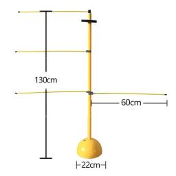 Equipamento de treinamento de basquete, controle de reação ágil, taco, borboleta, dispositivo de treinamento de habilidade, ferramenta de reação de agilidade - Image 6