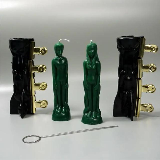 Molde de Vela em Forma de Corpo de Feiticeiro para Artesanato e Aromaterapia
