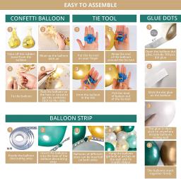 Kit de balões para festa com tema safári, kit de acessórios para festa com tema selva, balões decorativos de ouro verde, chá de bebê, decoração caseira de aniversário com 120 peças - Image 5