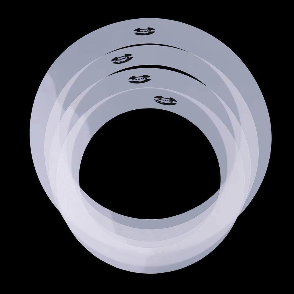 Tambor amortecimento Control anéis, Percussão Musical instrumento peças, 4 pcs - Image 1