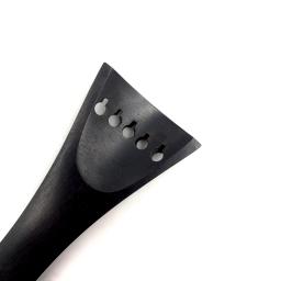 1 pçs de alta qualidade 5 cordas viola tailpiece indiano grau a ébano madeira, paris olho inlay viola peças acessórios acessórios - Image 5