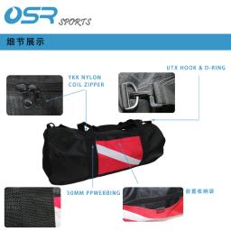 Equipamento de mergulho com bolsa de malha para transporte, 35*35*78cm com alça de ombro pode transportar bcd fin, máscara de snorkel, boia marcador - Image 4