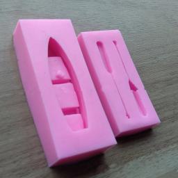 Molde de resina de silicone para artesanato, artesanato fofo barco oars de resina de silicone forma 3d para velejar, resina epóxi para chocolate ferramentas de arte para artesanato - Image 3