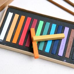 Conjunto de lápis de cor macia para pintura, giz de cores para desenho, arte e papelaria, 12/24/36/48 cores - Image 6
